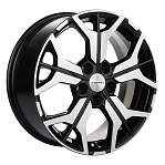 R17 5x114,3 7J ET39 D60,1 Khomen KHW1715 ( 17 ZV RAV4) Black-FP