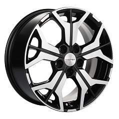Диск R17 5x114,3 7J ET39 D60,1 Khomen KHW1715 ( 17 ZV RAV4) Black-FP