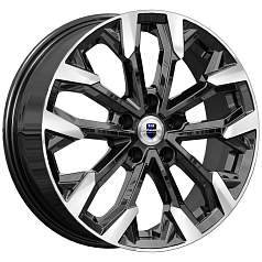 Диск R17 5x105 6,5J ET38 D56,6 K&K Морейн (КС1046) алмаз чёрный