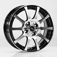 Диск R14 4x100 5,5J ET49 D56,6 Megami MGM-2 BKF