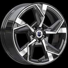 Диск R18 5x114,3 7,5J ET45 D66,1 K&K Кайан (КС1012) алмаз чёрный