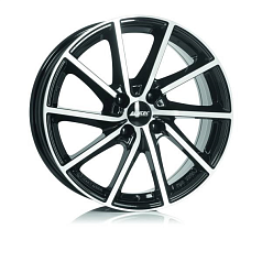 Диск R15 5x112 6J ET43 D57,1 Alutec Singa Diamond Black Front Polished