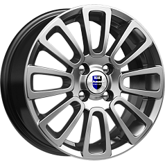 Диск R15 4x98 6J ET35 D58,5 K&K Неман дарк платинум