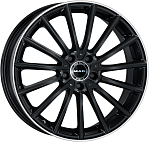 R19 5x112 8J ET43 D66,6 MAK Komet Gloss Black Mirror Ring 