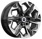 R17 6x114,3 7,5J ET39 D67,1 K&K Тейт (КС1050) алмаз чёрный