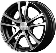 Диск R15 4x100 6J ET45 D67,1 Скад Дели черный барxат 