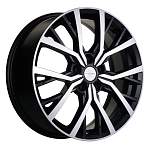R18 5x112 7J ET45 D57,1 Khomen KHW1806 (Skoda Karoq) Black-FP