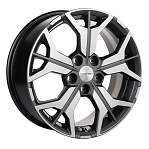 R17 5x112 7J ET40 D57,1 Khomen KHW1715 ( 17 ZV Tiguan) Gray-FP