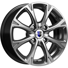 Диск R15 4x100 6J ET45 D56,6 K&K Блюз (КС606) Дарк платинум Оригинал