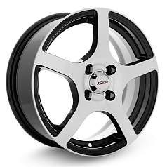 Диск R15 4x114,3 6J ET44 D67,1 X'trike X-118 BK/FP
