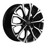 R16 5x114,3 6,5J ET47 D66,1 Khomen KHW1605 (Fluence/Juke) Black-FP