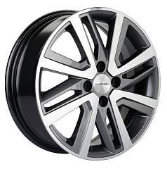 Диск R16 4x100 6J ET46 D54,1 Khomen KHW1609 (16_Rio II/Solaris II) Gray-FP