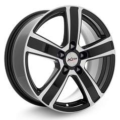 Диск R16 5x114,3 7J ET45 D67,1 X'trike X-108 BK/FP