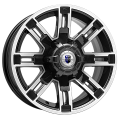 Диск R16 6x139,7 7,5J ET5 111,6 K&K Полюс (КС609) алмаз черный