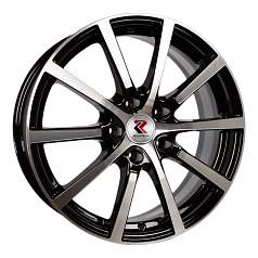 Диск R17 5x100 7J ET40 D57,1 RepliKey K102 BK/FP