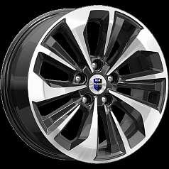Диск R17 5x114,3 7J ET40 D66,1 К&К Авиор (КС936-06) алмаз черный