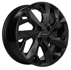 Диск R15 4x100 6J ET45 D56,6 Khomen KHW1508 (Chevrolet Nexia) Black