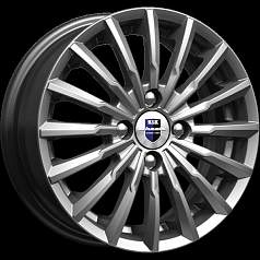 Диск R17 5x114,3 7J ET41 D67,1 K&K Акцент (КС562) дарк платинум