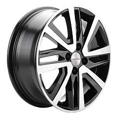 Диск R16 4x100 6J ET37 D60,1 Khomen KHW1609 (16_Stepway) Black-FP