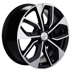 Диск R17 5x114,3 7J ET39 D60,1 Khomen KHW1703 (ZV 17_RAV 4) Black-FP
