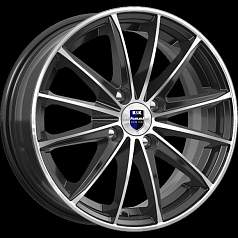 Диск R15 4x100 6J ET48 D54,1 K&K Пойнт Бланк (КС884) Алмаз чёрный Оригинал