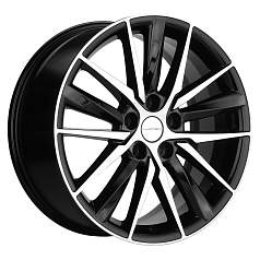 Диск R18 5x112 8J ET39 D66,6 Khomen KHW1807 (Audi A6/Q5) Black-FP