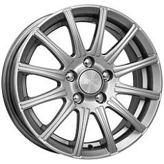 Диск R16 4x100 7J ET37 D67,1 K&K Сиеста (КС478) блэк платинум