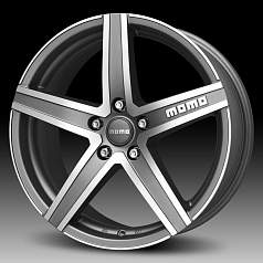 Диск R17 5x120 7,5J ET38 D74,1 MOMO HYPERSTAR Matt Antrac,-Polished