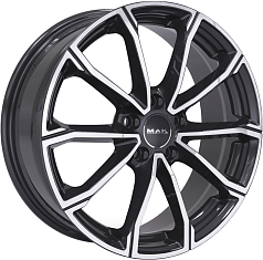 Диск R17 5x114,3 7J ET35 D66,1 MAK DaVinci Black Mirror