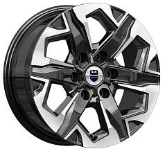 Диск R17 6x114,3 7,5J ET30 D66,1 K&K Тейт (КС1050) алмаз чёрный