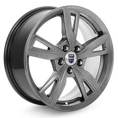 Диск R16 5x100 6,5J ET45 D54,1 Rapid Фишт-оригинал (КС690) Дарк платинум