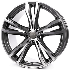 Диск R21 5x112 10,5J ET43 D66,6 MAK X-Mode Gunmetal Mirror Face