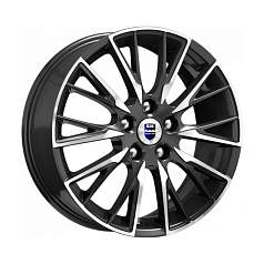Диск R17 5x112 6,5J ET38 D66,6 К&К Солт (КС773) Алмаз черный