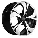 R17 5x114,3 7J ET45 D67,1 Khomen KHW1724 (I-40/CX-5/ASX-5) Black-FP