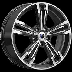 Диск R18 5x110 7J ET38 D65,1 K&K Karrera Light (КС935) алмаз чёрный