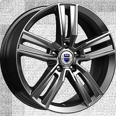Диск R18 5x115 7J ET44 D70,2 K&K Танаис дарк-платинум
