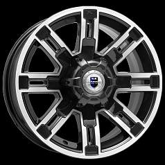 Диск R16 6x139,7 7,5J ET30 100,1 K&K Полюс (КС609) алмаз черный