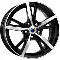Диск R16 5x114,3 6,5J ET43 67,1 К&К Фишт Алмаз чёрный