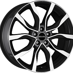 шина - euro-diski.ru Шины R17 5x110 7J ET41 D65,1 MAK Highlands Black Mirror