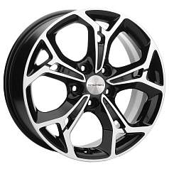 Диск R17 5x114,3 7J ET39 D60,1 Khomen KHW1702 (ZV 17_RAV4) Black-FP
