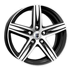 Диск R15 5x112 6J ET45 D66,6 K&K Андорра (КС496) алмаз черный