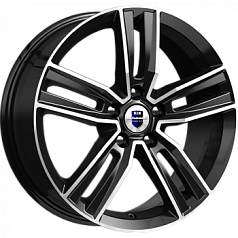 Диск R18 5x112 7J ET49 66,6 К&К Танаис Алмаз чёрный