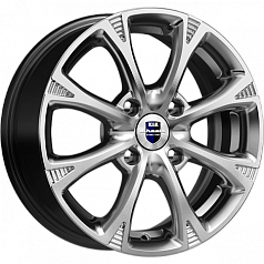 Диск R15 4x100 6J ET48 d54,1 Rapid Блюз-оригинал (КС606) блэк платинум