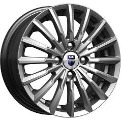 Диск R17 5x114,3 7J ET38 D67,1 К&К Акцент (КС562) Дарк платинум
