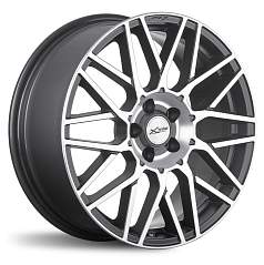 Диск R18 5x108 7,5J ET38 D54,1 X'trike X-133 BKM/FP