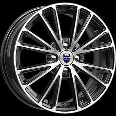 Диск R15 4x100 6J ET50 D60,1 K&K Меандр (КС888) Алмаз чёрный Оригинал
