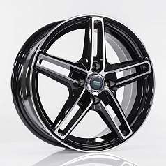 Диск R18 5x108 7,5J ET38 D54,1 Megami MGM-17FF BKF
