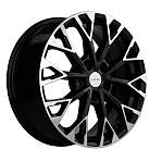 R17 5x114,3 7J ET35 D60,1 Khomen KHW1718 (Toyota RAV4/ Lexus NX) Black-FP