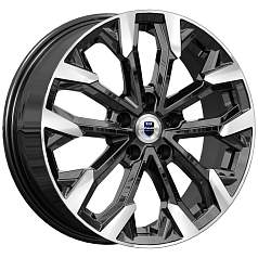 Диск R17 5x114,3 6,5J ET40 D66,1 K&K Морейн (КС1046) алмаз чёрный
