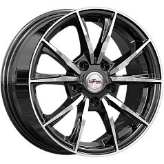 Диск R15 5x114,3 6,5J ET43 D66,1 iFree Сион (КС1055-04) Блэк Джек